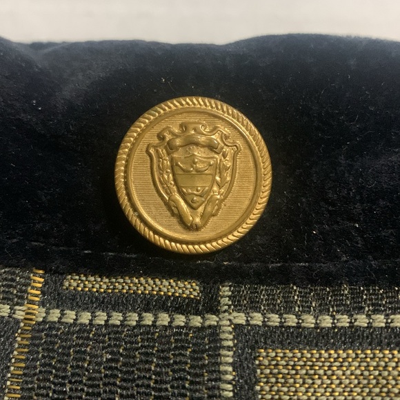 Original Dixie Bag Black / Gold Checkered Pattern and Velvet details - Picture 4 of 8